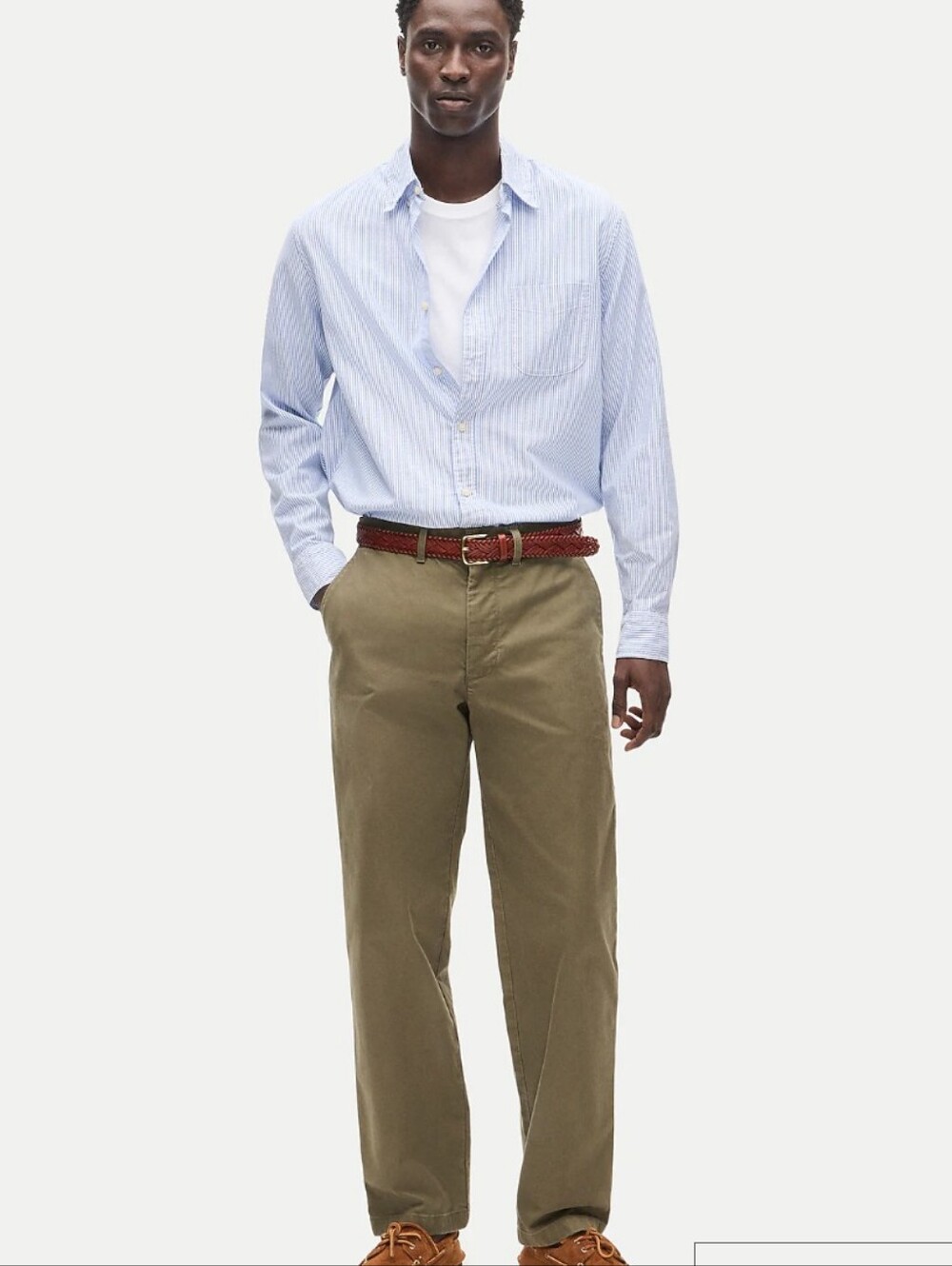 NWT J. Crew Classic Chino Pants Olive Green Dill Flat Front BE611 32x34 (33)